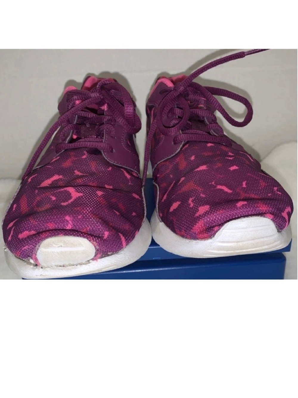 🦋🎯 Nike Kaishi Running Shoes Pink Purple Animal Print Size 9 - Picture 9 of 12